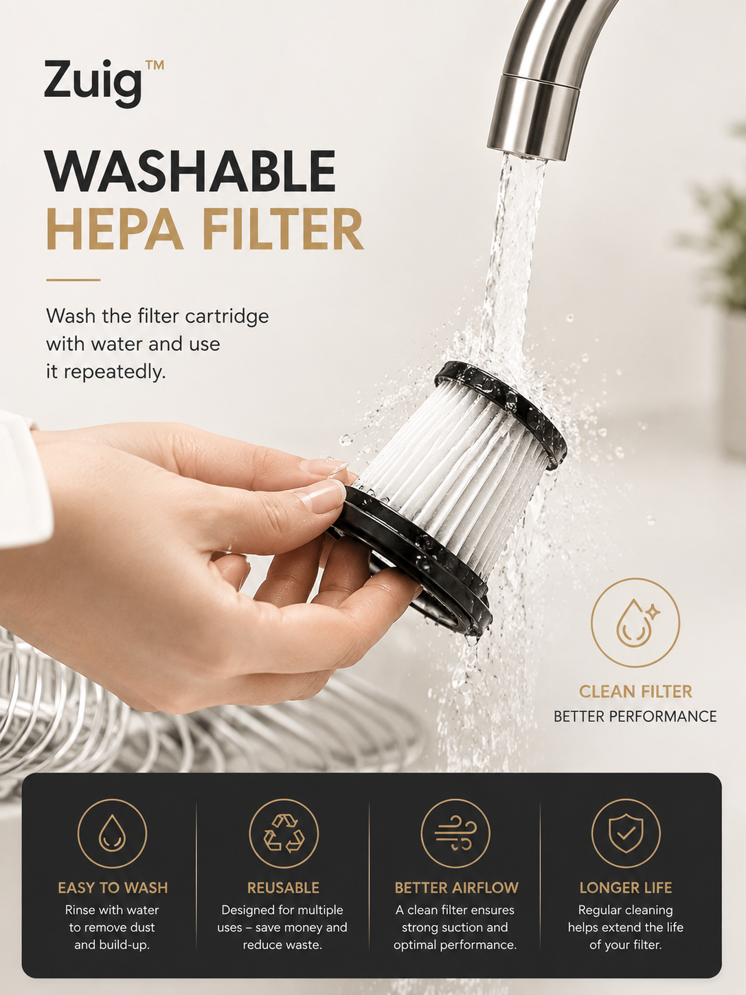 Zuig™   Vacuum & Blow compact device